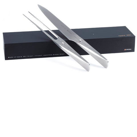 Chroma® P517 Carving set includes P05 Carving knife and P17 carving fork.