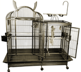 A&E® 42"x26"x61" Split Level House Bird Cage with Divider and 5/8" Bar Spacing