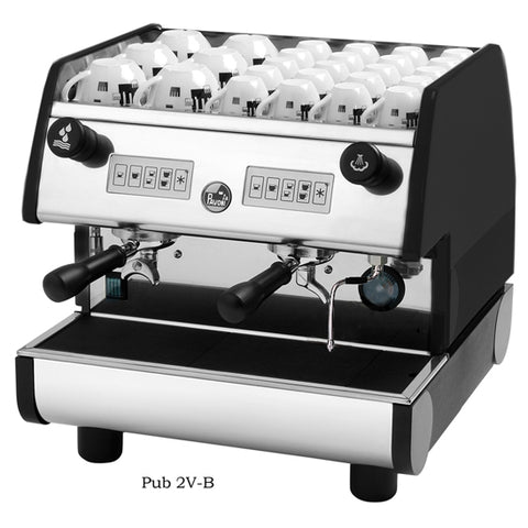 La Pavoni PUB 2V-B, 2 Group volumetric, Black