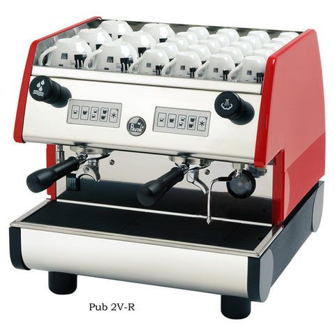 la Pavoni PUB 2V-R, 2 Group Volumetric, Red