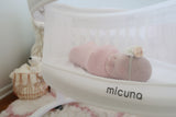 Micuna® Smart Luce Wooden Bassinet with Light and Fabric