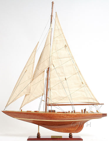 Old Modern Handicrafts® - Wooden Enterprises Sm Collectible Yacht Model