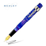 Bexley Pocket Pro Midnight Candy Pen with Medium Gold Plated Stainless Steel Nib