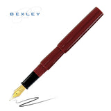 Bexley Pocket Pro Oxblood Pen with Fine Gold Plated Stainless Steel Nib