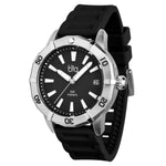 Bia Rosie Dive 38MM Watch - SS Case, Black Dil, Black Strap B2002