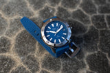 Bia Rosie Dive 38MM Watch - SS Case, Blue Dial, Blue Strap B2004