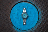 Bia Rosie Dive 38MM Watch - SS Case, Blue Dial, SS Link Bracelet B2005