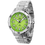 Bia Rosie Dive 38MM Watch - SS Case, Green Dial, SS Link Bracelet B2007