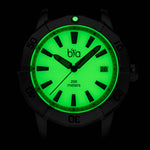 Bia Rosie Dive 38MM Watch - SS Case, Green Dial, SS Link Bracelet B2007