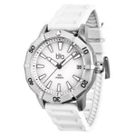 Bia Rosie Dive 38MM Watch - SS Case, White Dial, White Strap B2012