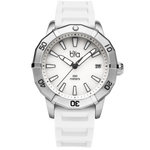 Bia Rosie Dive 38MM Watch - SS Case, White Dial, White Strap B2012