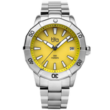 Bia Rosie Dive 38MM Watch - SS Case, Yellow Dial, SS Link Bracelet B2013