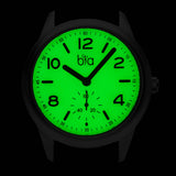 Bia Suffragette 36MM Watch - SS Case, Green Dial, Steel Link Bracelet B1005