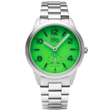 Bia Suffragette 36MM Watch - SS Case, Green Dial, Steel Link Bracelet B1005