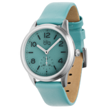 Bia Suffragette 36MM Watch - SS Case, Aqua Dial, Aqua Strap B1010