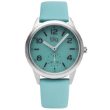 Bia Suffragette 36MM Watch - SS Case, Aqua Dial, Aqua Strap B1010