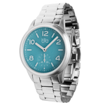 Bia Suffragette 36MM Watch - SS Case, Blue Dial, SS Link Bracelet B1011