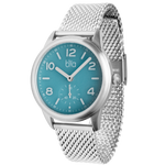 Bia Suffragette 36MM Watch - SS Case, Blue Dial, SS Mesh Bracelet B1012