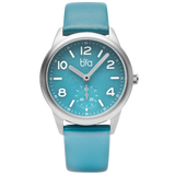 Bia Suffragette 36MM Watch - SS Case, Blue Dial, Blue Strap B1013