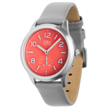 Bia Suffragette 36MM Watch - SS Case, Pink Dial, Grey Strap B1016