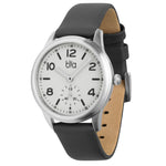 Bia Suffragette 36MM Watch - SS Case, White Dial, Grey Strap B1018