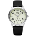 Bia Suffragette 36MM Watch - SS Case, Ivory Dial, Black Strap B1019