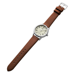 Bia Suffragette 36MM Watch - SS Case, Ivory Dial, Brown Strap B1020