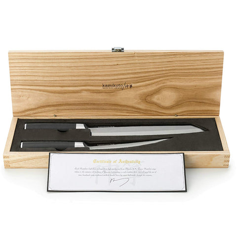 Brand New in Box Kamikoto Kensei Knife Set Certificate of Authenticity