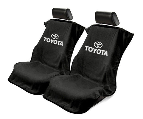 Seat Armour Universal Black Towel Front Seat Covers for Toyota -Pair