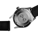 Szanto Heritage Aviator 41MM Watch - IP Gun Grey Case Blue Dial Tan Strap SZ2756