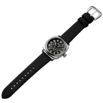 Szanto Automatic Officer 42.5MM Watch - SS Case, Black Dial, Black Strap SZ6201E