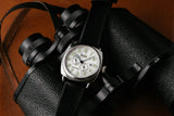 Szanto Automatic Officer 42.5MM Watch - SS Case Silver Dial Black Strap SZ6202E