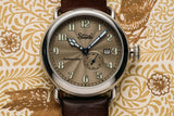 Szanto Automatic Officer 43MM Watch - SS Case, Brown Dial, Brown Strap SZ6304E