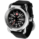 Roland Sands 3 Hand 43MM Watch - SS Case, Black Dial, Black Strap ICRS2201