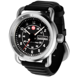 Roland Sands 3 Hand 43MM Watch - SS Case, Black Dial, Black Strap ICRS2201