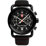 Roland Sands Chrono 43MM Watch - Black Case, Black Dial, Black Strap ICRS2252